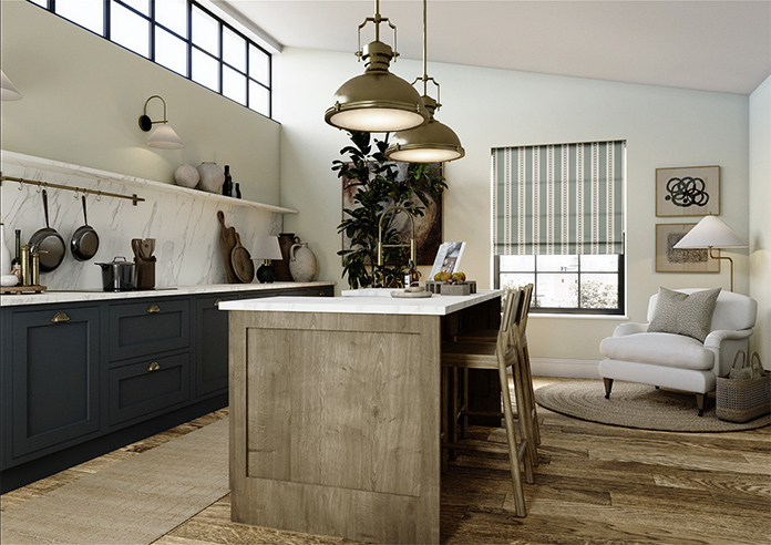 The British Stripe Co. Edgar, Polzeath No.1 - Roman Blind - Image 6